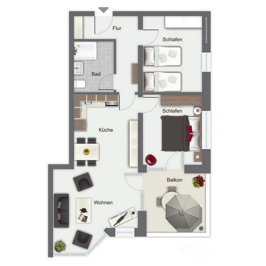Duenenblick Wohnung 10 博尔滕哈根 外观 照片